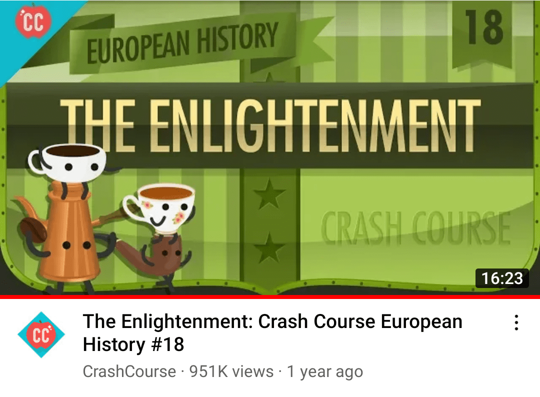 The Enlightenment Crash Course European History 18 by Crash Course